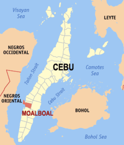 Cebu, Philippines Island Map